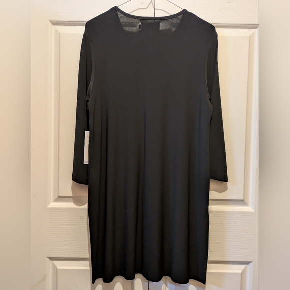 Sympli ReZip Tunic Top Black Size 10 Quarter Zip Neckline New With Tags - Picture 9 of 14